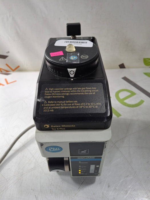 Datex-Ohmeda Tec 6 Plus Desflurane Vaporizer