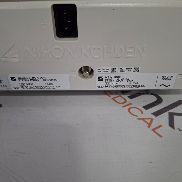 Nihon Kohden BSM-6501A Patient Monitor