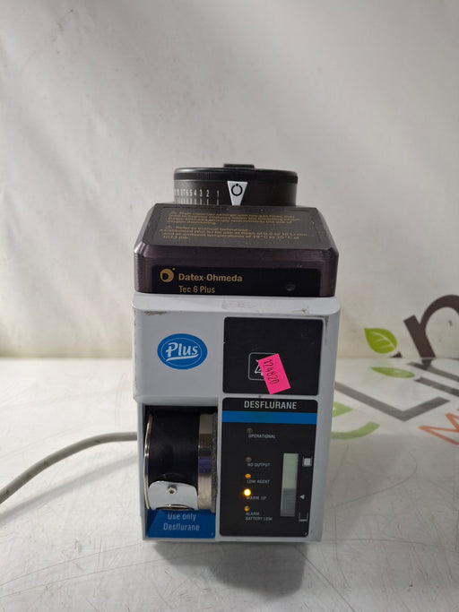 Datex-Ohmeda Datex-Ohmeda Tec 6 Plus Desflurane Vaporizer Anesthesia reLink Online