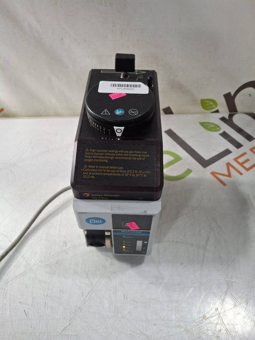 Datex-Ohmeda Datex-Ohmeda Tec 6 Plus Desflurane Vaporizer Anesthesia reLink Online