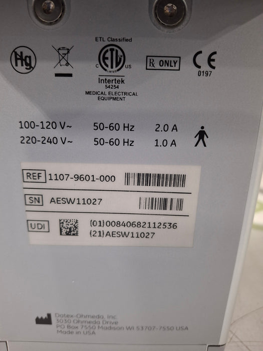 Datex-Ohmeda Datex-Ohmeda Tec 6 Plus Desflurane Vaporizer Anesthesia reLink Online