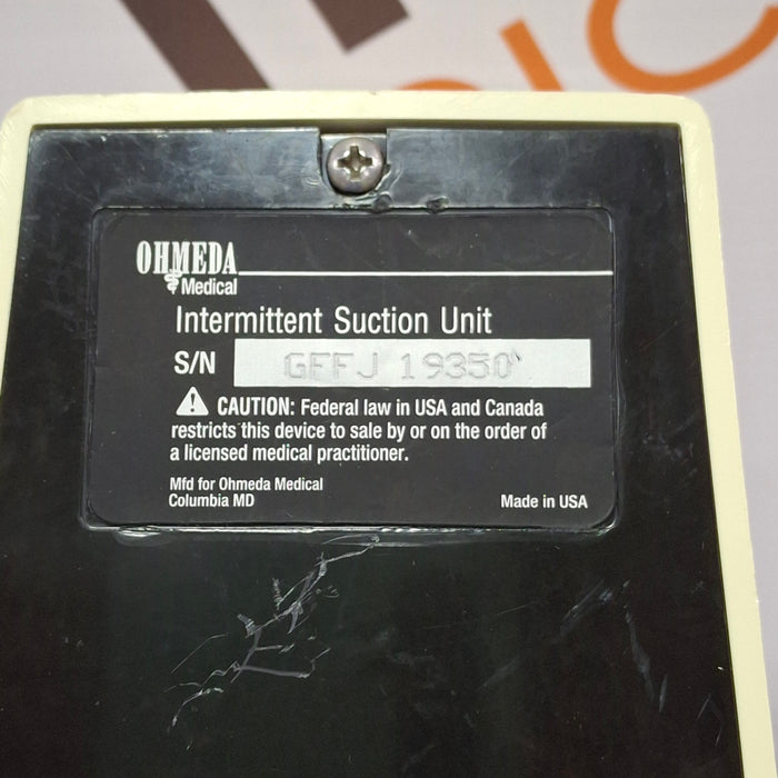 Ohmeda Medical 200 Intermittent Suction Unit