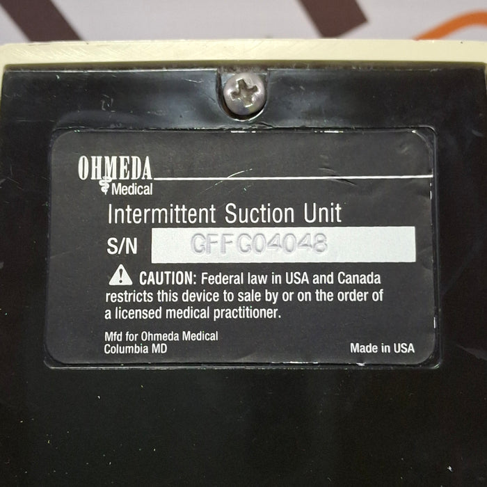 Ohmeda Medical 200 Intermittent Suction Unit