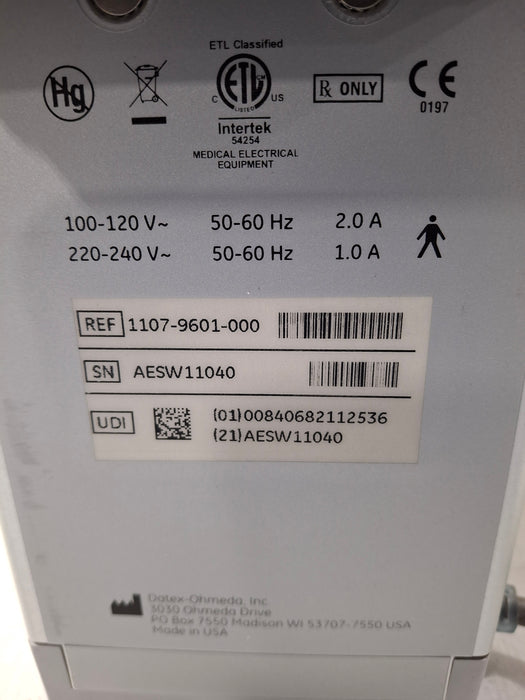 Datex-Ohmeda Tec 6 Plus Desflurane Vaporizer