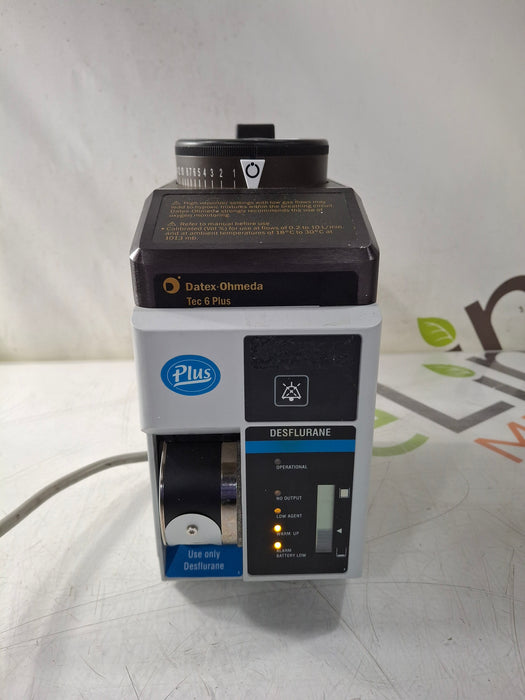 Datex-Ohmeda Datex-Ohmeda Tec 6 Plus Desflurane Vaporizer Anesthesia reLink Online