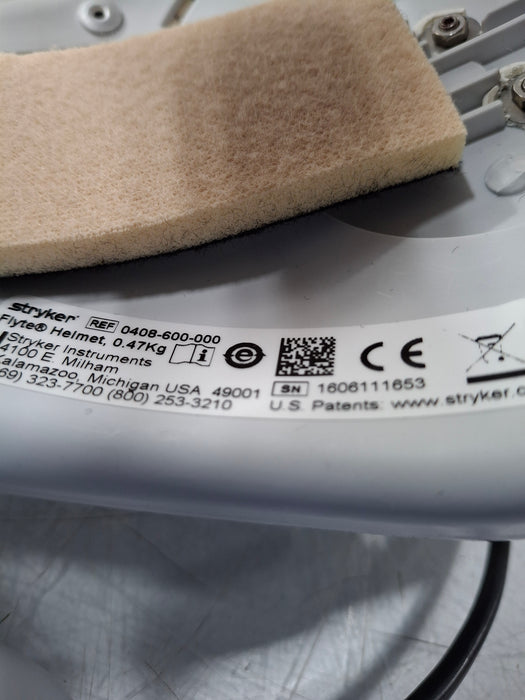 Stryker 0408-600 Flyte Helmet 0.47Kg & 0408-800-300 Power Cord