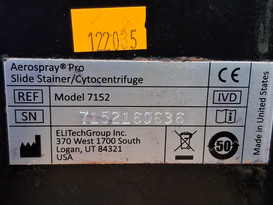 EliTech 7152 Aerospray Pro Hematology Slide Stainer Cytocentrifuge
