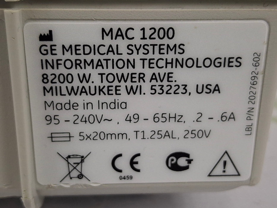 GE Healthcare MAC 1200 ECG