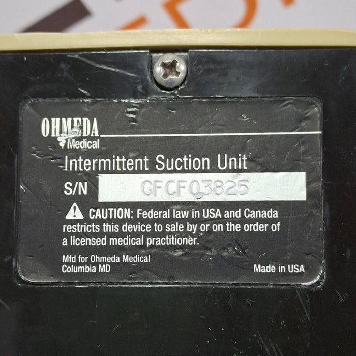 Ohmeda Medical Ohmeda Medical 200 Intermittent Suction Unit Respiratory reLink Online
