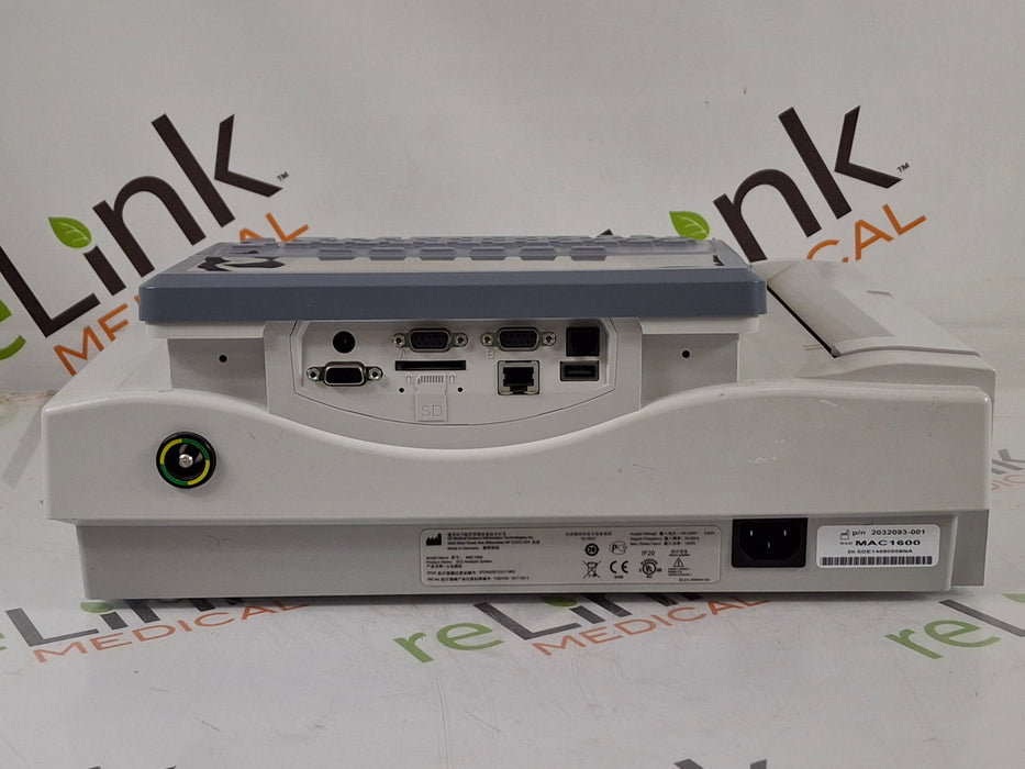 GE Healthcare MAC 1600 ECG