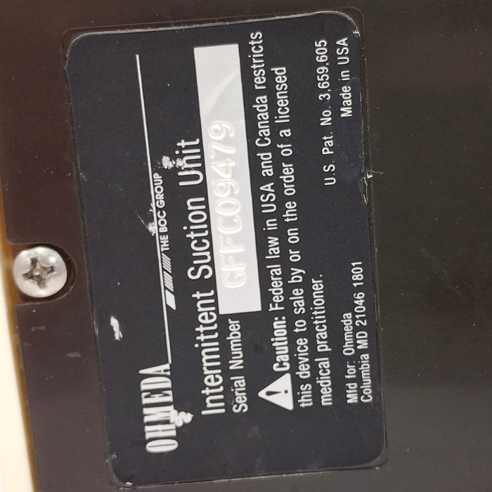 Ohmeda Medical Ohmeda Medical 200 Intermittent Suction Unit Respiratory reLink Online