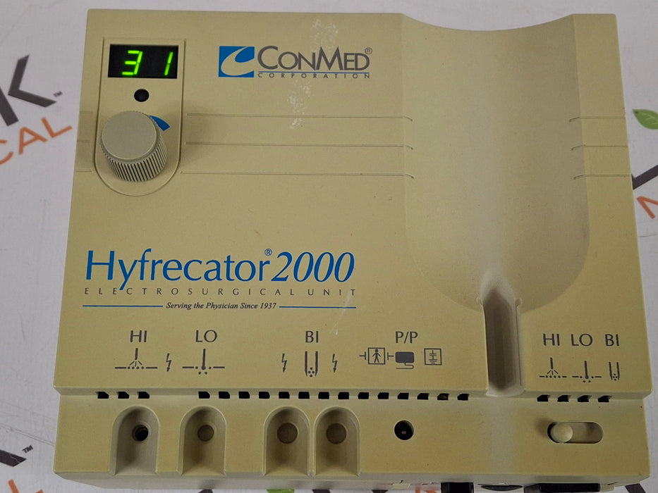 ConMed Hyfrecator 2000 Electrosurgical Unit