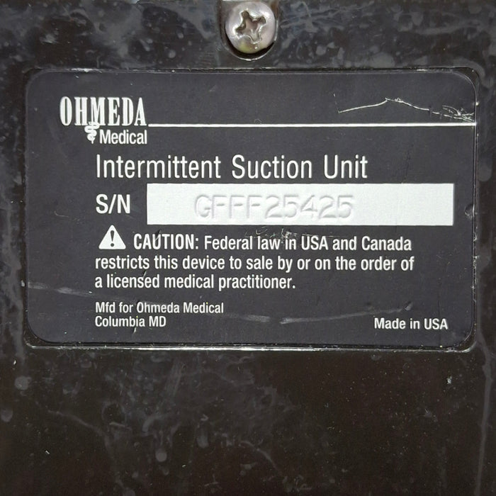 Ohmeda Medical Ohmeda Medical 200 Intermittent Suction Unit Respiratory reLink Online