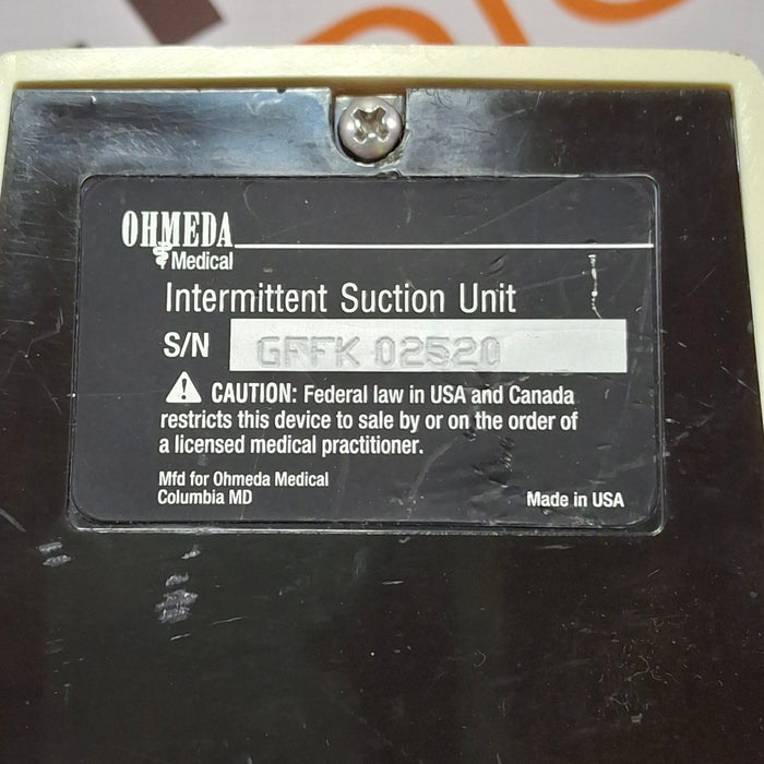 Ohmeda Medical 200 Intermittent Suction Unit