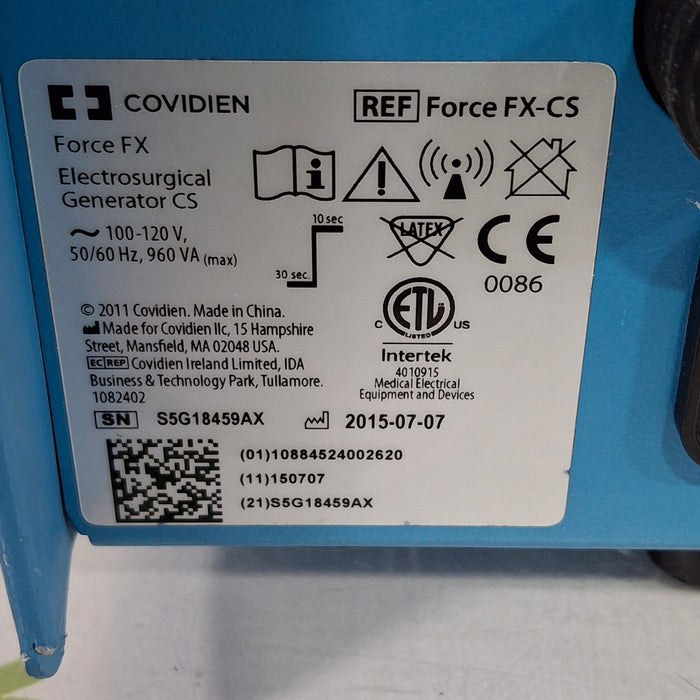 Covidien Force FX-CS Electrosurgical Unit