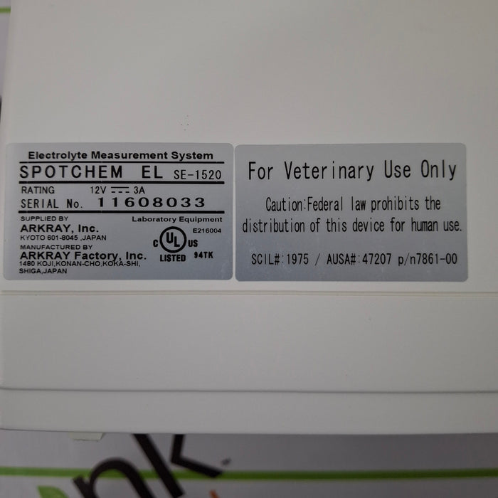 Arkray Inc SpotChem EL SE-1520 Electrolyte Measurement System