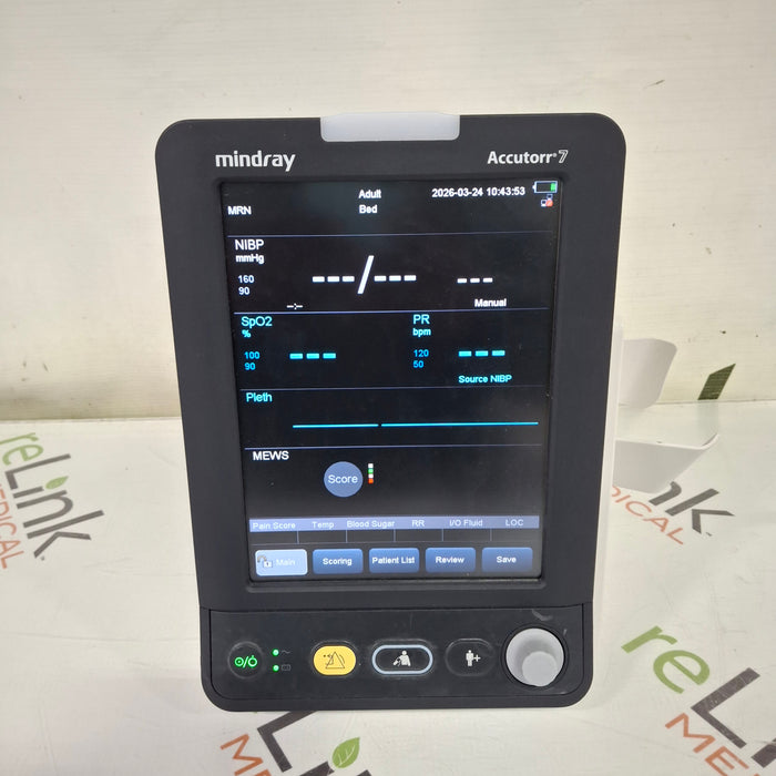 Mindray Accutorr 7 Vital Signs Monitor
