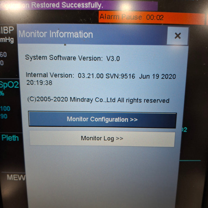 Mindray Accutorr 7 Vital Signs Monitor
