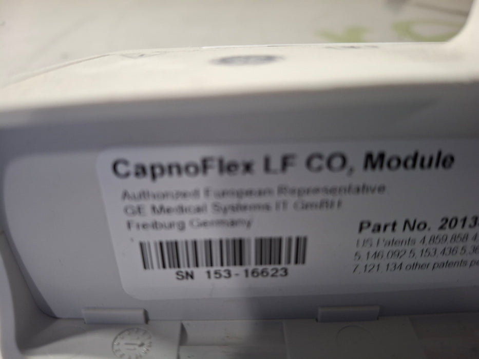 GE Healthcare GE Healthcare Capnoflex LF CO2 Module Patient Monitors reLink Online