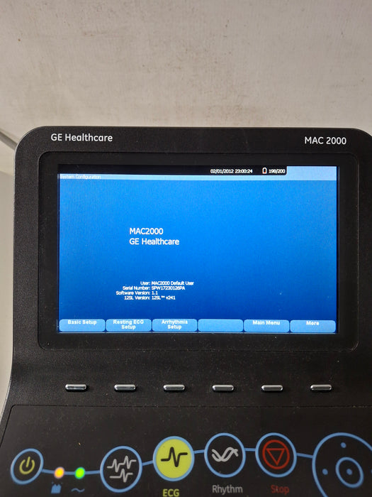 GE Healthcare MAC 2000 ECG