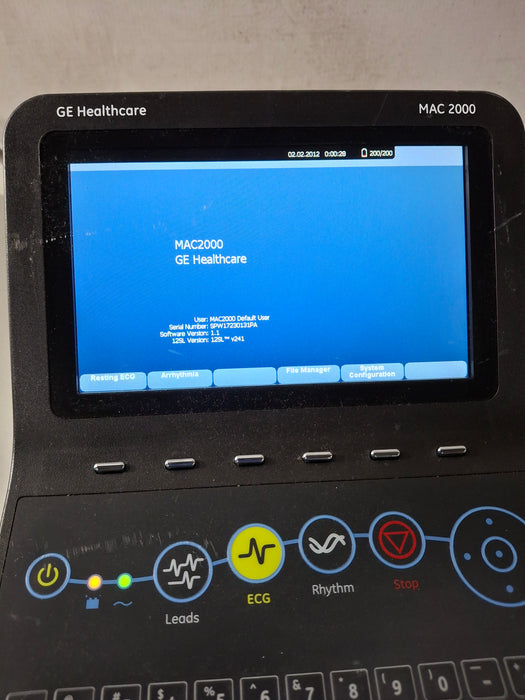 GE Healthcare MAC 2000 ECG