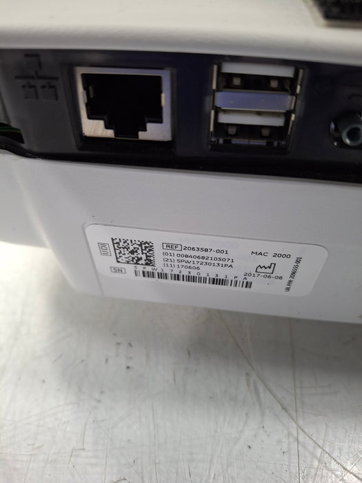 GE Healthcare MAC 2000 ECG