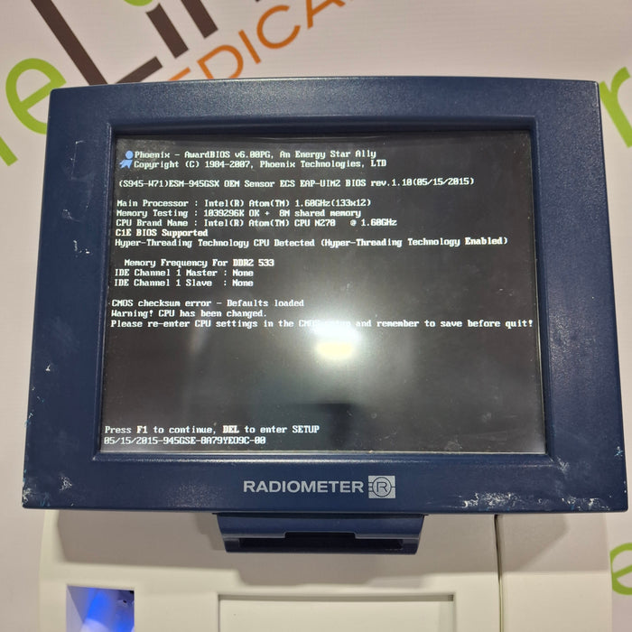 Radiometer ABL90 Flex Plus Blood Gas Analyzer