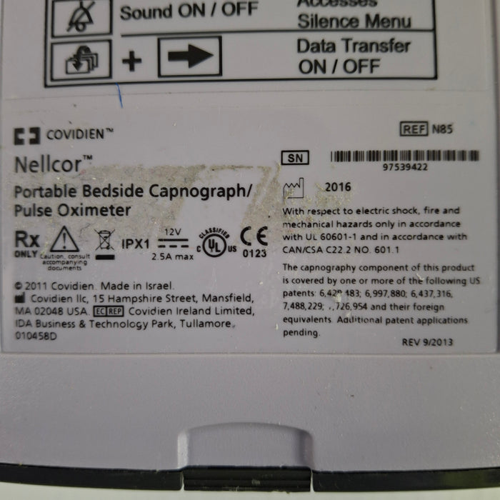 Nellcor N-85 Pulse Oximeter