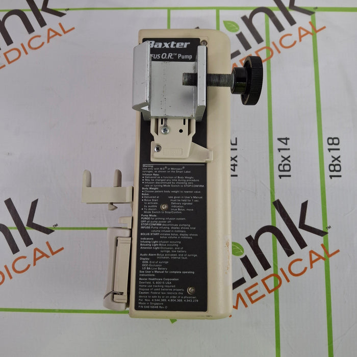 Baxter InfusOR Infusion Pump