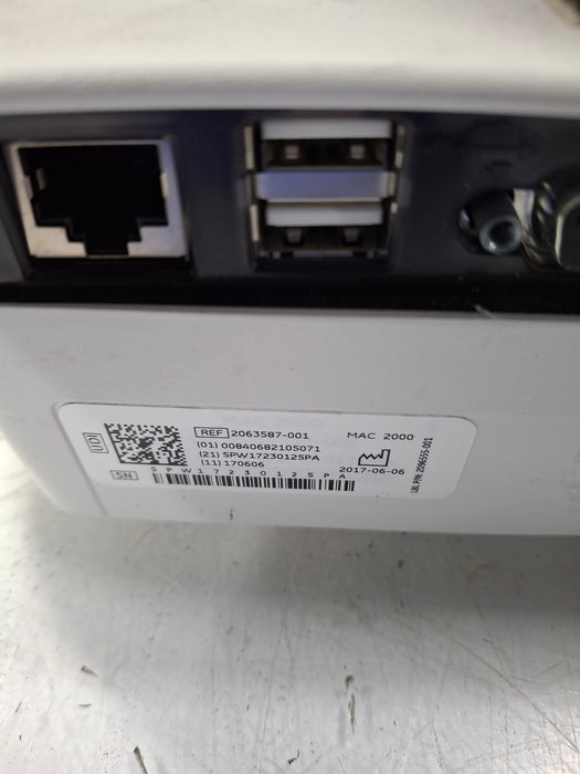 GE Healthcare MAC 2000 ECG