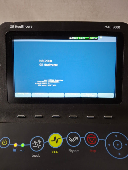 GE Healthcare MAC 2000 ECG
