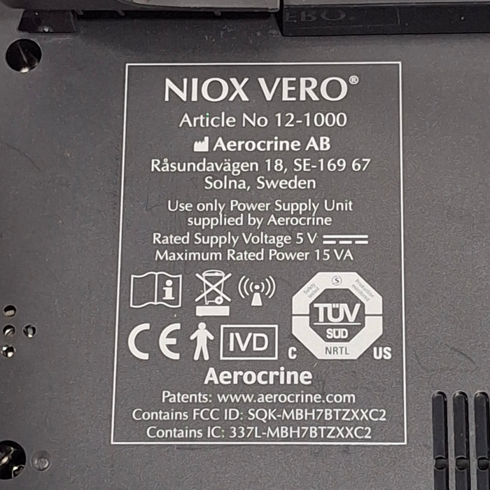 Aerocrine Niox Vero 12-1000 Airway Inflammation Monitor