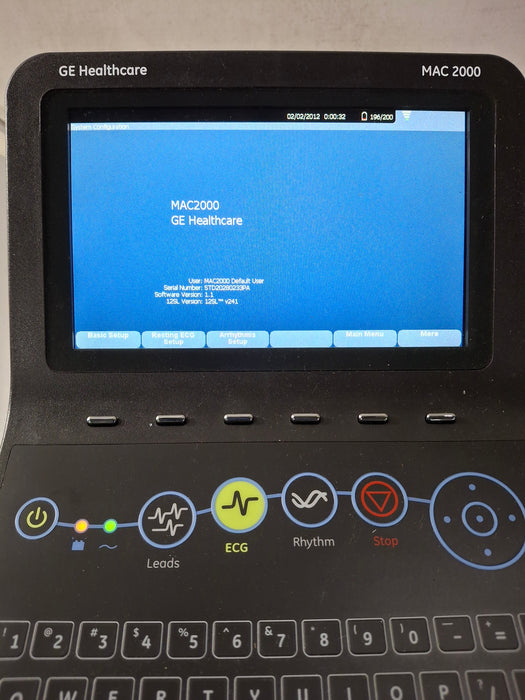 GE Healthcare MAC 2000 ECG