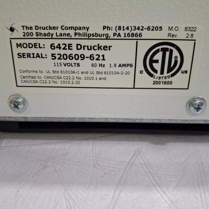 Drucker Diagnostics 642E Centrifuge