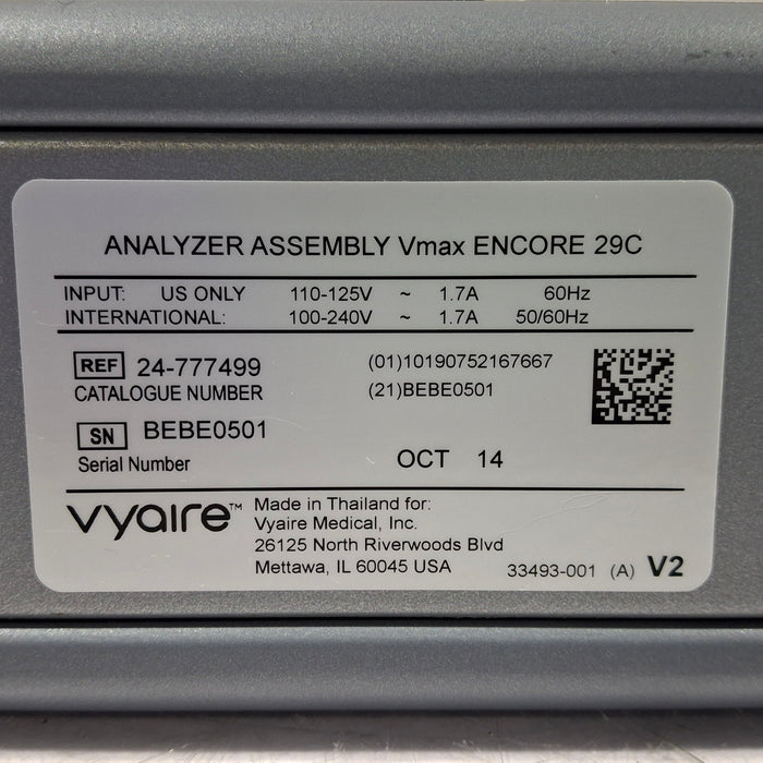 CareFusion Viasys Vmax Encore 29C Analyzer Assembly