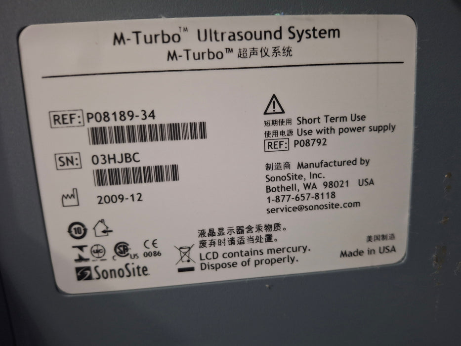 Sonosite M-Turbo Ultrasound