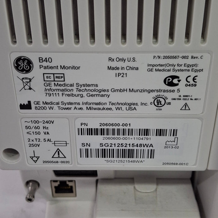 GE Healthcare B40 Patient Monitor