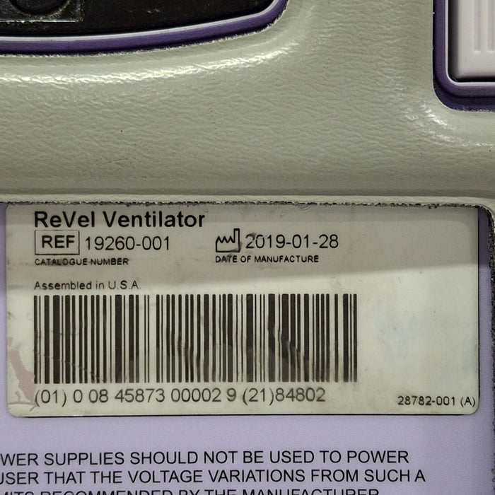 CareFusion Revel Transport Ventilator