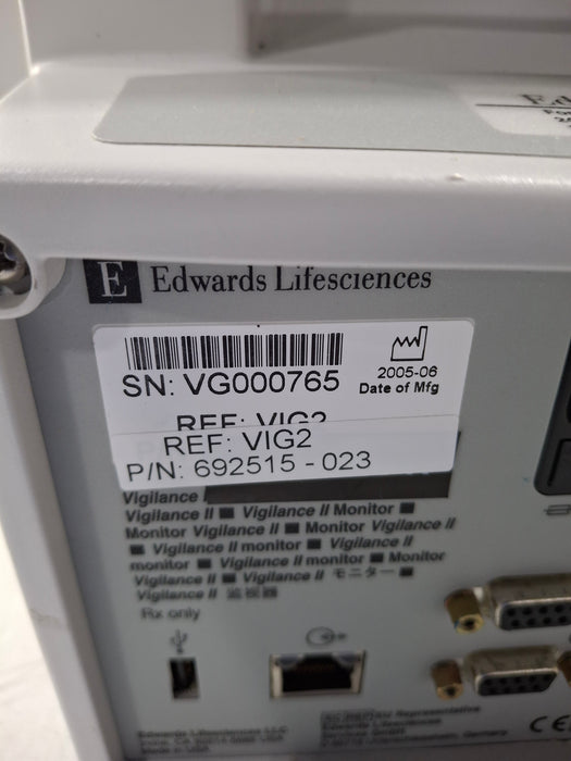 Edwards Lifesciences Edwards Lifesciences Vigilance II Patient Monitor Patient Monitors reLink Online