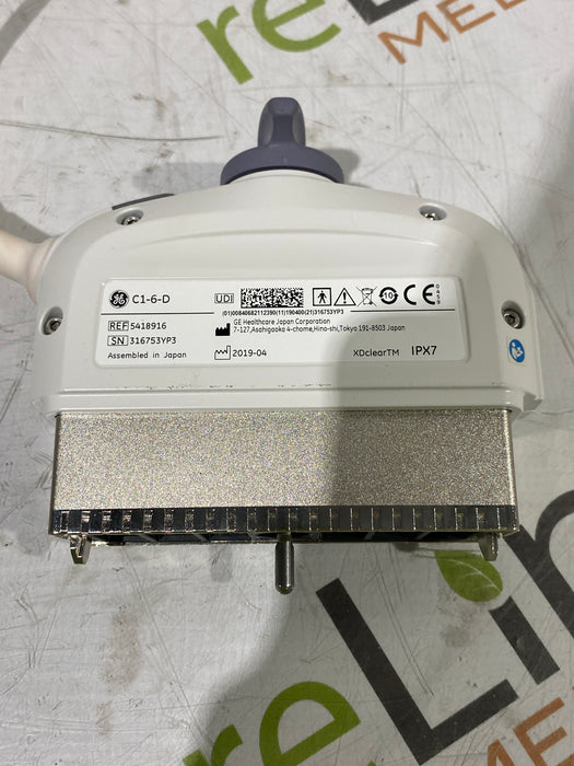 GE Healthcare C1-6-D XD Clear Convex Transducer