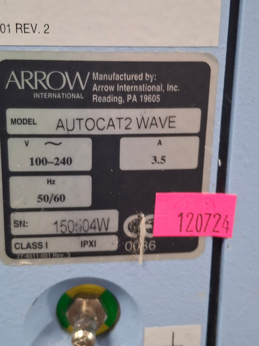 Arrow International AutoCat2 Wave IABP Intra-Aortic Ballon Pump
