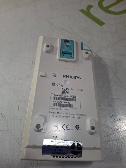 Philips M3001A-A01C06 Fast SpO2, NIBP, ECG, Temp, IBP MMS Module