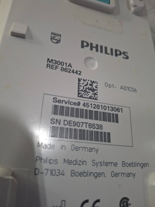 Philips M3001A-A01C06 Fast SpO2, NIBP, ECG, Temp, IBP MMS Module