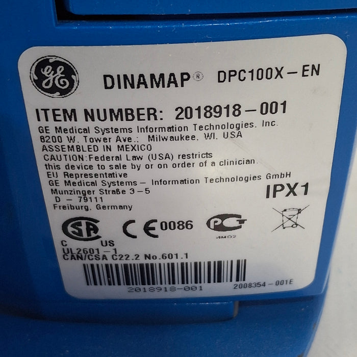GE Healthcare Dinamap ProCare 100 Vital Signs Monitor