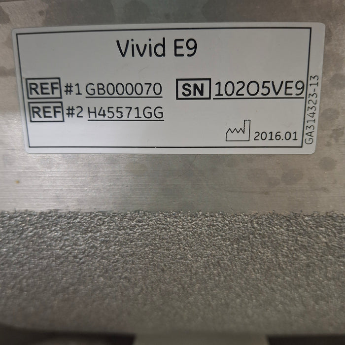 GE Healthcare Vivid E9 Ultrasound
