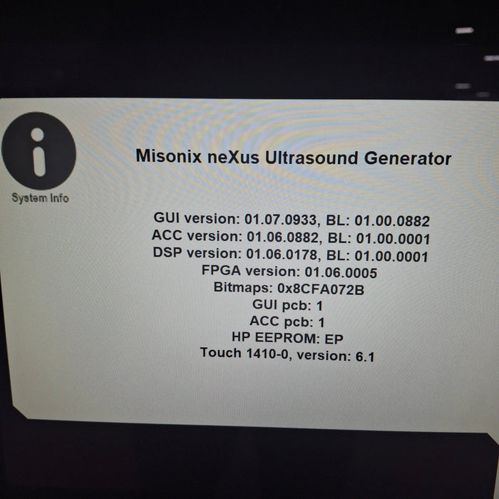 Misonix, Inc. neXus Ultrasonic Surgical Platform