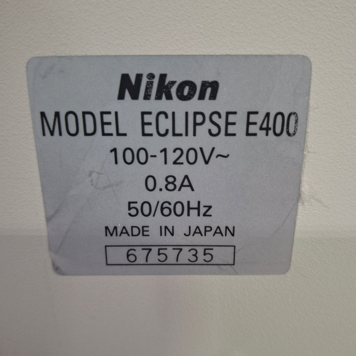 Nikon Eclipse E400 Binocular Microscope