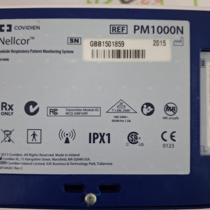 Covidien PM1000N Nellcor Bedside SPO2 Monitor