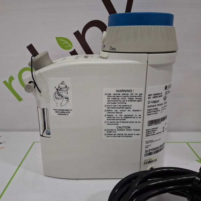 Draeger Medical D-Vapor Desflurane Vaporizer