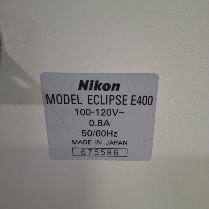 Nikon Eclipse E400 Binocular Microscope